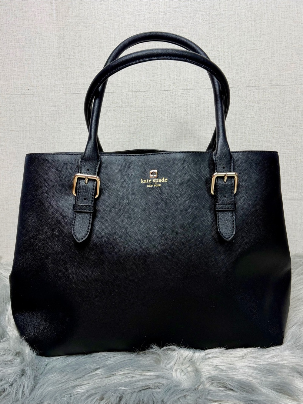 Kate Spade Cove Street Tote Black Leather Large